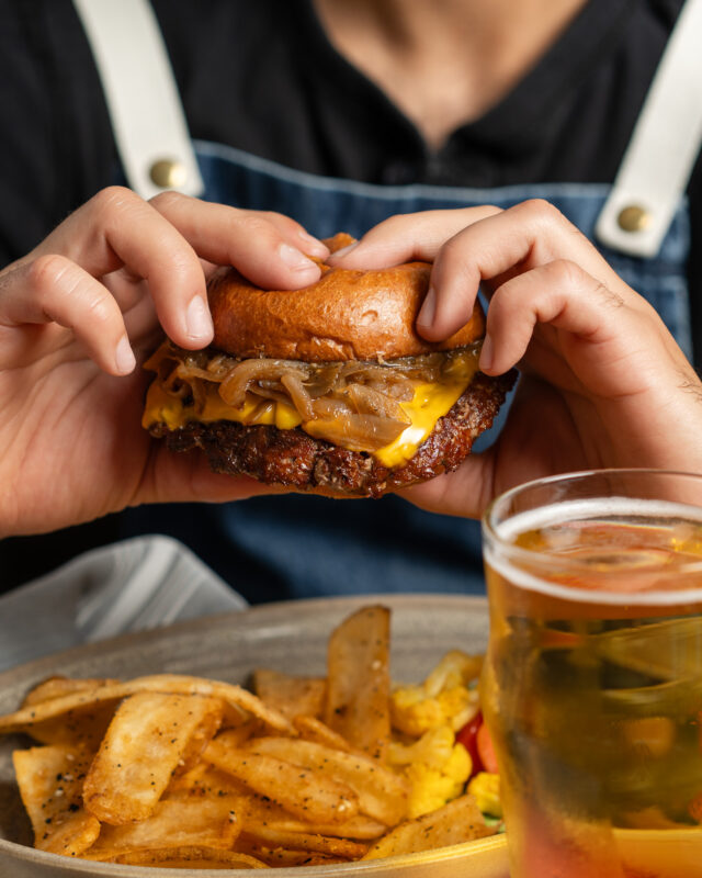 We heard you… and we fixed it. 🍔✨

The B&B Burger is back and ready to devour. House made brioche bun with American cheese, caramelized onions, pickles, and our secret sauce. Same spirit and just a little more to hold onto.

Make it a double if you’re extra hungry. 💛
